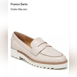 Franco Sarto Beige Cedra Slip On Loafer Size 12
